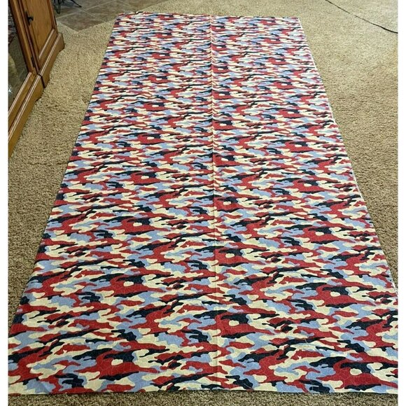 Kentshire Home Collection Fabric Red White Blue Camouflage 116" x 54" (3 yards) - Picture 1 of 6